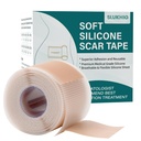 Silikon Scar Sheets (1.6"x 79" Roll-2M), Silikon Scar Tape for Scar Removal Behandling, Reusable Silikon Scar Strips for C-Seksjon, Keloid, Burn, Acne, Kirurgiske arr