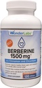 Wonder Laboratories Surperior Absorpsjon Berberine HCL 1500mg + kanel, kromium og BioPerine vedlikehold for glucose, hjerte og immunsystem Helse Gluten & GMO Gratis - 120 Kapsler