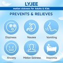 LYJE bevegelsessykhet Bands Antiødem Wristband for voksne og barn morgensykhet lindring for gravide kvinner Acupressure Symfoni Relief for bil, sjø, luftsykhet (grønn)