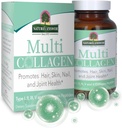 Naturens svar – Multi Collage Capsules Typer I, II, III, V & X Food Source Collage Peptides fremmer og støtter hår, hud, negle og felles helse ikke GMO | Pastur hevet | Cage gratis