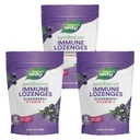 Naturens måte Sambucus Immune Lozenges, høy potens Vitamin C, Elderbær, Wild Cherry Flavored, 24 Lozenges (Packing May Vary) - 3 Pack