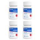 Major FeroSul - Ferrous Sulfate 325 mg Tabletter - jerntilskudd for kvinner og menn - spesielt belagt Easy-to-Swallow Tabletter - Rød - 100 greve (4 pakke)
