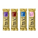 David, Proteinbar, Prøvepakke, Variety Pack, Pakke med 4 Proteinbarer | 28g protein | 150 kalorier | 0g sukker - høy protein, lav carb, glutenfri proteinbar