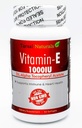 Vitamin E 1000 IU 50 Softgel Capsules Naturals Støtte Over all helse Energi Helse Fysisk aktivitet laget i USA Glutenfri FDA Registrert Facility cGMP Ikke GMO