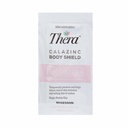 Thera Calazinc Body Shield, Calamine med sink krem [144 pakker totalt] -Skin Barrier Ointment for Eczema, Psoriasis, Diaper Rash - Individual Packets, 4 g Packet