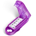 DubSTAR Piller Splitter for små og små piller, flere piller for små eller store piller, justerbare piller Splitter med senterenhet og Blade Guard for flere tabletter (Purple)