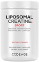 Kodeasje Liposomal Kreatin Monohydrat Supplement, ren kreatin 2500mg - 3 måneders forsyning, mikronisert, kreatinmuskel idrettsnæring og atleter, ikke-GMO - 360 kapsler