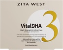 Zita West Vital DHA – Prenatal DHA og EPA med sink for fertilitet, graviditet og amming – Omega 3 for hjerneutvikling – 60 kapsler (1 måneds forsyning)