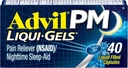 Advil PM smertefri og natt søvnhjelp, smertemedisin med Ibuprofen for smertelindring og difenhydramincitrat for en søvnhjelp - 40 belagte kapell