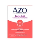 AZO® Boric Acid Vaginal Suppositories, hjelper støtte Odor kontroll og intimere helse med klinisk studert boresyre, ikke-GMO, 30 count