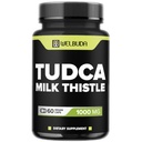 WELBUDA 1000mg Tudca Supplement med Melk Thistle ekstrakt - 60 Vegan Capsules - Støtte for immunsystem, Digestion helse, kroppsrensing og hjerne helse