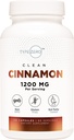 Type Zero Ceylon Cinnamon Capsules (1200 mg | 120 kapsler) - Naturlig, Ikke-GMO, Glutenfri, Organisk kanel Bark Supplement