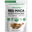 Organisk, Raw Peruvian Red Maca Root Powder – Premium USDA Certified, Hormon Balance for kvinner, Naturlig energi, Mood Support, Ikke-GMO, Vegansk Superfood, 16 oz