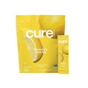 Cure Hydration | Plantebasert elektrolyt drikkblanding | Nei tilsatt sukker | FSA & HSA | Dehydrering relief pulver laget med kokosvann | Ikke-GMO | Vegansk | Pouch av 14 pakker - Lemonade