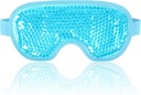 NEWGO Kjølende Øyemaske for Puffy Eyes, Cold Eye Mask Eye Ice Pack for Etter Øyekirurgi, Tension Stress Relief, Klåda øyne, hodepine, mørke sirkler - Blå