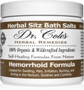 Dr. Coles Herbal Sitz Bath Soak – organisk plantebaserte badesalt for komfort og avslapping – Gentle, naturlig formel – (hvite)
