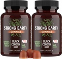 YUM-V'S Strong Earth Svart Cohosh Root 50mg (60 greve) - Naturlig Ekstrakt Menopause Kosttilskudd Natt Sweats & Hot Flashes for kvinner