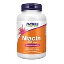 NU Mattilskudd, Niacin (Vitamin B-3) 500 mg, Uunngåelig frigjøring, ernæringsmessig helse, 250 tabletter