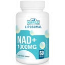 Liposomal NAD + Supplement 1000 mg | Høyeste NAD Pontecy | Max Absorpsjon | Ren NAD Supplement | Energi og DNA Reparasjon, Aging Defense, Hjernefunksjon | 60 Softgels