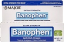 MAJOR Extra Styrke Banophen - Anti-Itch Cream - Topical Analgesic Hudbeskytter - Hjelper Relieve Itches fra Insect Bites og Skin Irritasjoner - 1 Oz. (1 Pack)