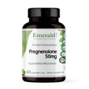 EMERALD LABS Pregnenolone 50mg - Premium velvære Supplement for å hjelpe hjernen helse, immunstøtte og hormonell balanse - Glutenfri - 60 Grønnsaker Kapsler (30-dagers forsyning)