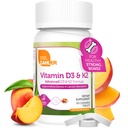 Zahler - vitamin D3 & K2 Chewable Supplement (90 greve) - sertifisert Kosher K2 D3 Vitamin 5000 IU Delicious Chew Tablet - vitamin D & K2 for kalsiumabsorpsjon, Beintetthet og immunstøtte