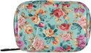 Pink Orange Violet Blomster Pille Box 7 Day Pille Veske Reise Pille Organizer Veske med Zipper Bærbar Ukelig tilfelle Kompakt størrelse for vitamin Supplement Holder