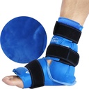 Atsuwell Ankle Ice Pack Wrap, Reusable Ice Pack for Ankle, Stor Gel Cold Pack Fot for kald komprimering, Fleksibel hæl Gel Pack for menn, Relaxation