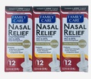 Familieomsorg Nasal Relief Pump Mist Spray .5OZ [ Pack of 3 ]