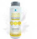 Dr. Robaina Svovel Balsam Body Powder - Triple Action Powder for kløende hud, bevegelseskontroll og Odor Relief – egnet for sensitive hud med eksem og psoriasis – laget i USA