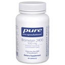 Ren innkapslinger Bromelain 2400 500 mg - for digestiv støtte og ovale helse - Støtter ledder og muskelgjenvinning* - Proteolytiske enzymer - Vegan - 60 kapsler