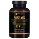 Optisorb Flytende Curcumin med vitamin D - 60 Liqcaps | 185x Turmeric & Curcumin Biotilgjengelighet - Ultra Biotilgjengelig | Flytende kapsler med 1000mg NovaSOL daglig dosering - UK Produsert