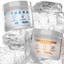 TUDCA + 1000mg Bile Salt Supplement for Liver Support + Turkesteron & Tongkat Ali 1000mg Øke Stamina (60 kapsler)