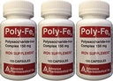 Polysakkarid jern kompleks 150 mg kapsler jerntilskudd 100 kapsler per flaske pakke med 3 totalt 300 kapsler