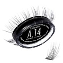 Lashify forsterke 14mm Gossamer DIY Eyelash utvidelser fylle, svart, enkle falske øyenvipper for et naturlig utseende