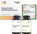 Hormone Balance støtte Bundle | Myo-Inositol & D-Chiro Inositol blanding 30-dagers forsyning | Organic Spearmint 30-dagers forsyning | Premium daglig Multivtamin for kvinner 30-dagers forsyning | Morgensyke te 15ct