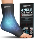 Ankle Ice Pack Wrap for hevelse, Reusable Foot Ice Pack Wrap - kald kompresjonsterapi for smertelindring, Plantar Fascilitis, Sprained Ankles, Achilles Tendonitis Relief
