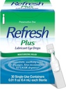 Oppfriskende Plus Lubricant Eye Drops, Preservativ gratis, Enkeltbruk Containers, 30 greve