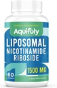Liposomal Nicotinamid Riboside Supplement 2000 mg med TMG og Pterostilbene for maksimal absorpsjon, superior til NAD, økende NAD+, cellulær energi og aldersforsvar, 60 Softgels