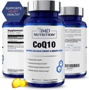 1MD Ernæring CoQ10 - for hjertehelse og cellulær energiproduksjon - helsetilskudd for menn og kvinner - Coenzym Q10 Softgel - 60 dager