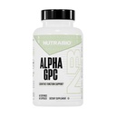 NutraBio Alpha GPC, Brain Support & forbedret minnefunksjon, 300mg - 60 Grønnsaker Kapsler