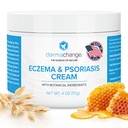 Eczema & Psoriasis Krem for tørr og kløende hud - Seborreic Dermatitis Face Cream - Soothing & Hydrating - Manuka Honning & Shea Butter - Psoriasis Relief for voksne og barn (4oz)