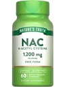 Naturens Sannhet NAC Supplement ® N Acetyl Cysteine | Gratis Form Aminosyre | | | | 60 Kapsler | Ikke-GMO og Glutenfri Supplement