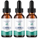 (3 Pack) Cortexi øredråper - Offisiell formel - Cortexi tinnitus behandling Cortexi hørselsstøtte dråper, Cortexi for ringe i ørene, Cortexi kosttilskudd dråper maksimal styrke Ny forbedret (3 oz)