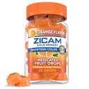 Zicam Cold Remedy Sink Medisinerte fruktdråper, Ultimate Orange, 25 greve (pakke med 1)