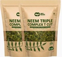 Neem Triple Complex T Cut (ikke pulver), god til å lage fersk blad te 8 ovner, blader, bark, blomst i forhold (80:10: 10) (pakke med 2)