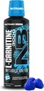NutraBio – L-karnitin flytende skudd – 3000 mg, (Blue Razz) – 10 mg vitamin B-5 – Zero Carbs & Sukker – Energiproduksjon – Muskelgjenvinning
