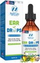 Natrulo naturlig øredråper for øreinfeksjon - homeopatisk, herbal øredobber for voksne, barn og kjæledyr - for ører, svømmer ører, loosen voks - barn trygt øreolje, laget i USA (2 Oz)