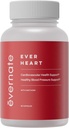 Ever Heart | Blood Pressure Support Supplement | Kombinasjon av hvitløk, hawthorn, Ginkgo biloba, sink, og L-arginin | Ikke GMO, Glutenfri | Lett å svelge & Digest | 60 Kapsler