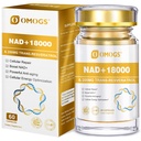 OMOGS NAD + 300 mg + Trans-Resveratrol 200 mg, ren NAD Supplement, Max Absorpsjon, Økning Supplement for DNA Reparasjon, sunn aldring, Cellular Energy & Longevity, 60 Kapsler